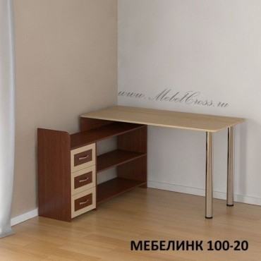 Компьютерный стол МЕБЕЛИНК 100-20 МДФ