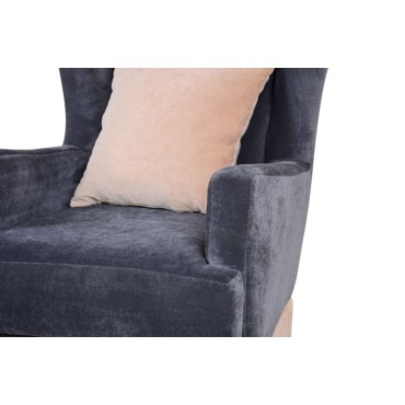 Кресло для отдыха РИЧМОНД вельвет-люкс серый