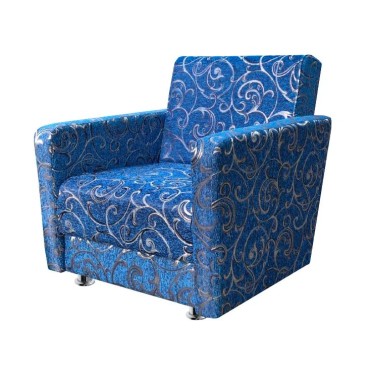 Кресло для отдыха синее (узоры)