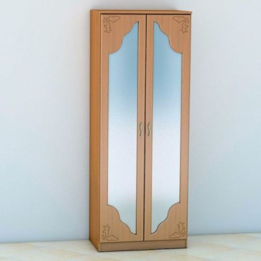 Шкаф ГОРИЗОНТ-2(с 2 зеркалами, декор №2) :: Распашные шкафы